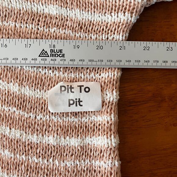 Soft Surroundings Women's S Lucie Cardigan Sweater Striped Metallic Open Front - Picture 8 of 10